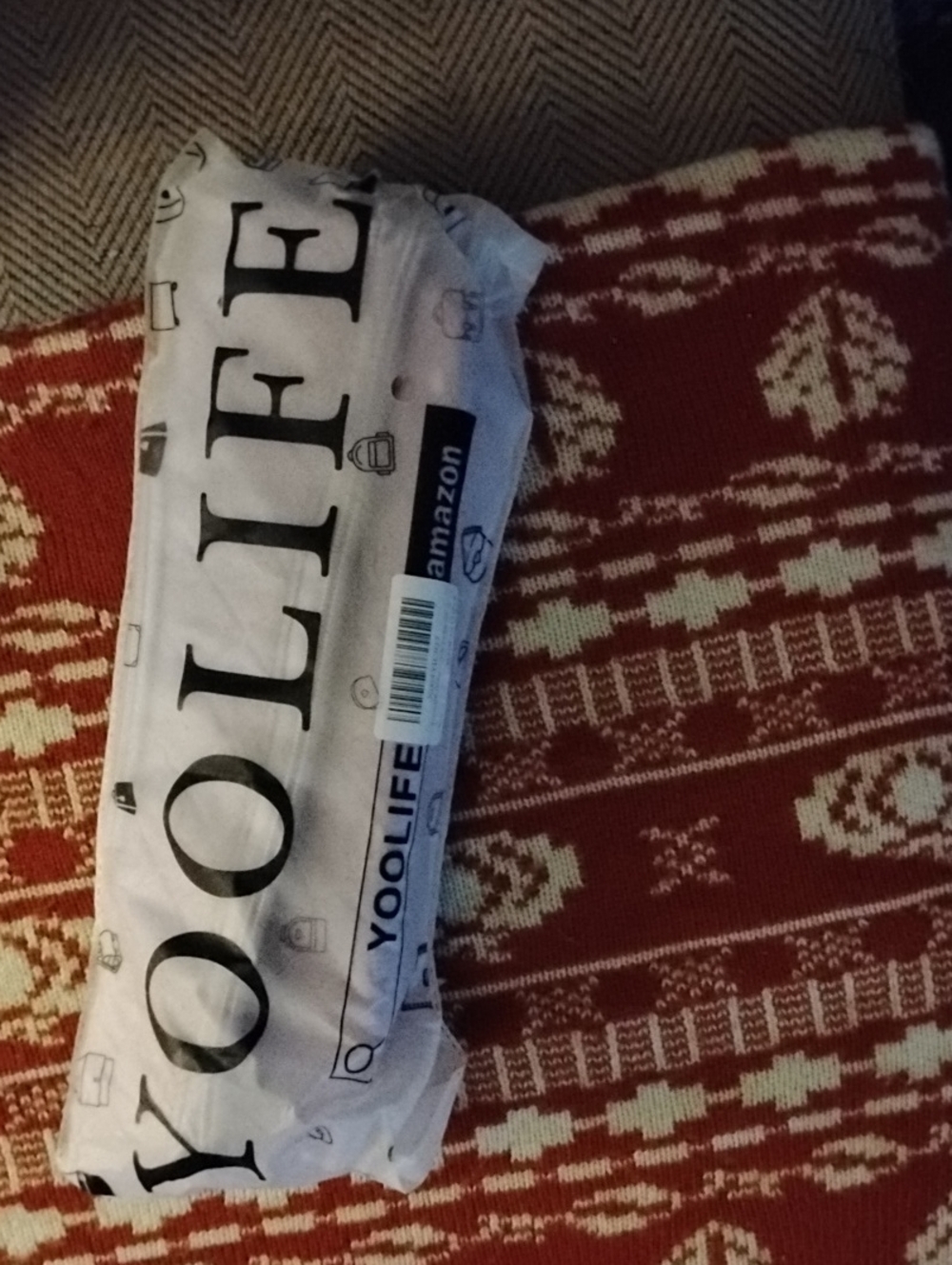 Yoolife Lilac Colored Make Up Bag N Stash Bag Has An L On It